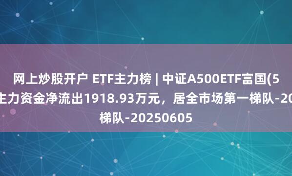 网上炒股开户 ETF主力榜 | 中证A500ETF富国(563220)主力资金净流出1918.93万元，居全市场第一梯队-20250605